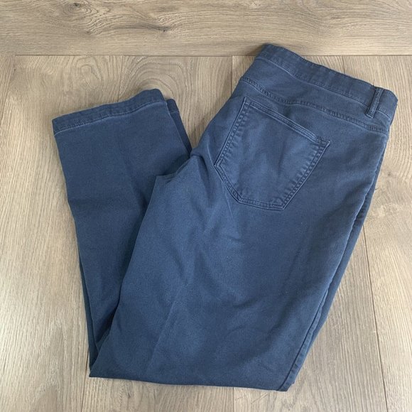 Perry Ellis Portfolio Mens Size 38X30 Navy Blue Straight Leg Pants Casual - Picture 2 of 9